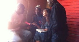 Meeting with Djiboti in his shack in Masi
